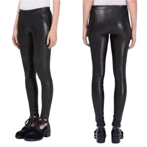 SM Aritzia Wilfred Leggings Womens Small Rebelle Vegan Faux Leather Moto